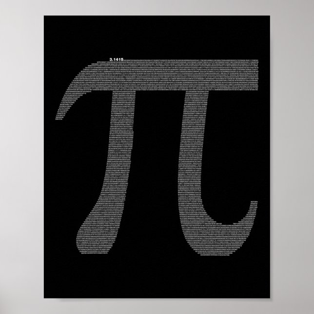 Poster Caractere Pi Com 10 (Frente)