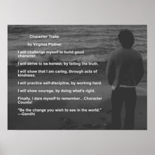 Póster Caractere Traits por Virginia Plotner