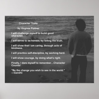 Póster Caractere Traits por Virginia Plotner