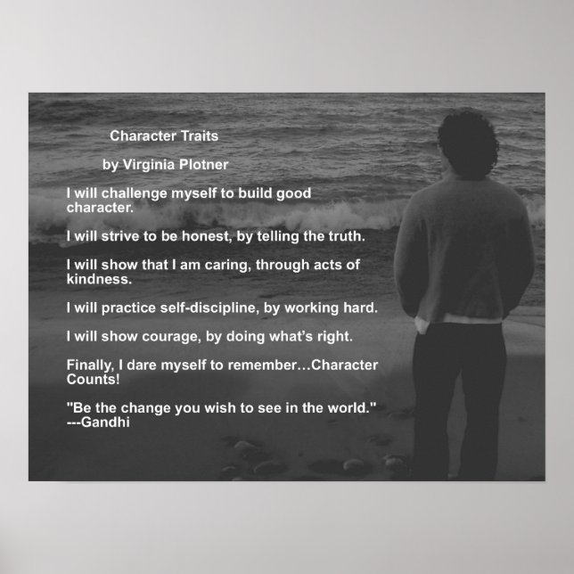 Póster Caractere Traits por Virginia Plotner (Frente)