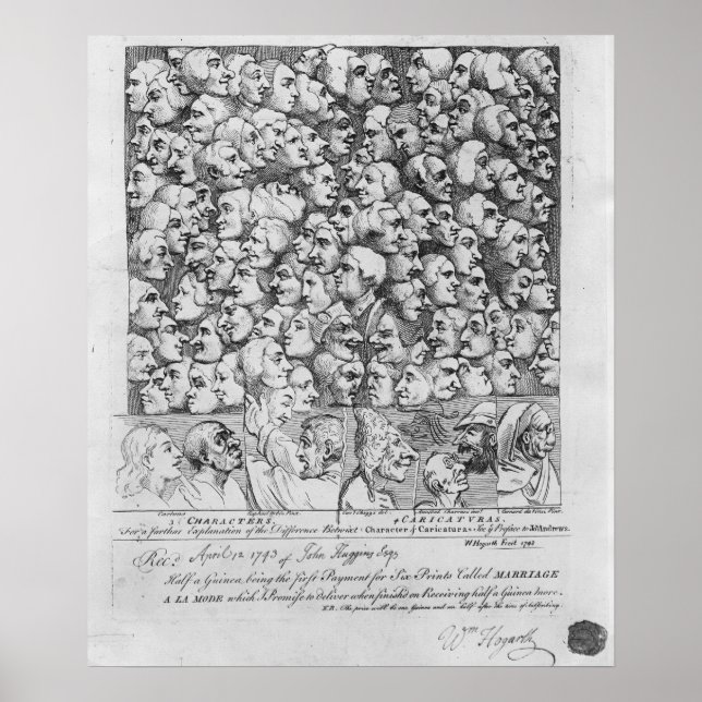 Poster Caracteres e Caricaturas (Frente)