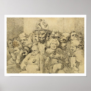 Póster Caracteres Literários Reunidos Ao Redor Do Medalhã