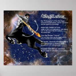 Póster Características do Sagitário