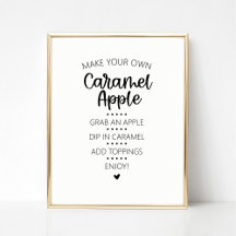 Caramel Apple Bar Sinal