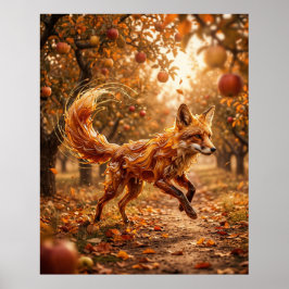 Poster Caramel Raposa Orchard Run