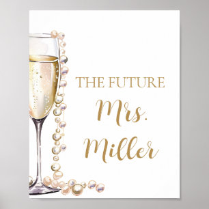 Poster Caramelo Dourado Elegante e Futuro Prosecco