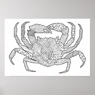 Póster Caranguejo 2 de Zendoodle