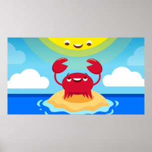 Poster Caranguejo Conhece Sol