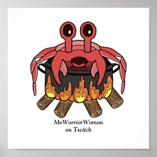 Poster Caranguejo em Pote, MmeWarriorWoman no Twitch