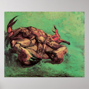 Póster Caranguejo nas costas de Vincent van Gogh