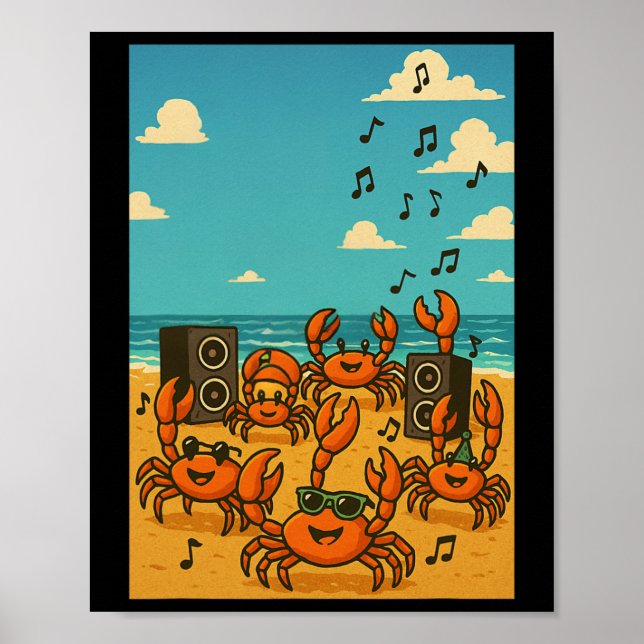 Poster Caranguejos dançantes (Frente)