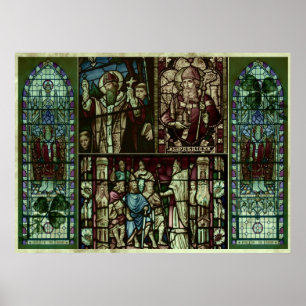 Póster Caras do santo Patrick