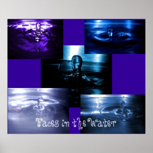 Póster Caras na água