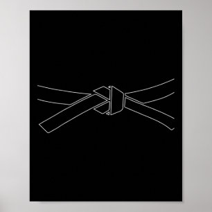 Poster Caratê Artes Marciais Taekwondo Faixa Preta Kickbo