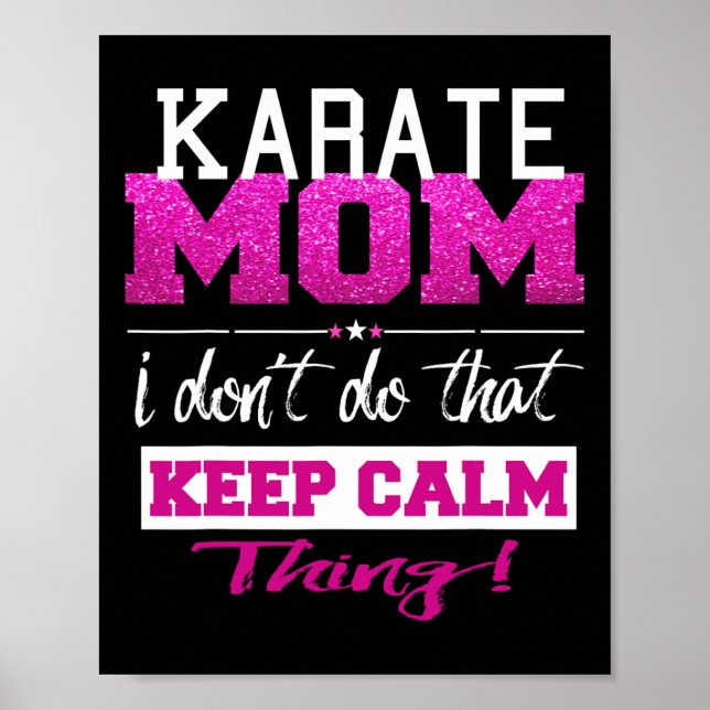 Poster Caratê Engraçado Mãe T Camisa Melhor Mãe (Frente)