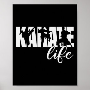 Poster Carate Life Trabalho de arte de Artes Marciais Tri