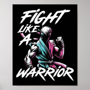 Poster Caratê Taekwondo Judô Motivação Jiu Jitsu Grappli
