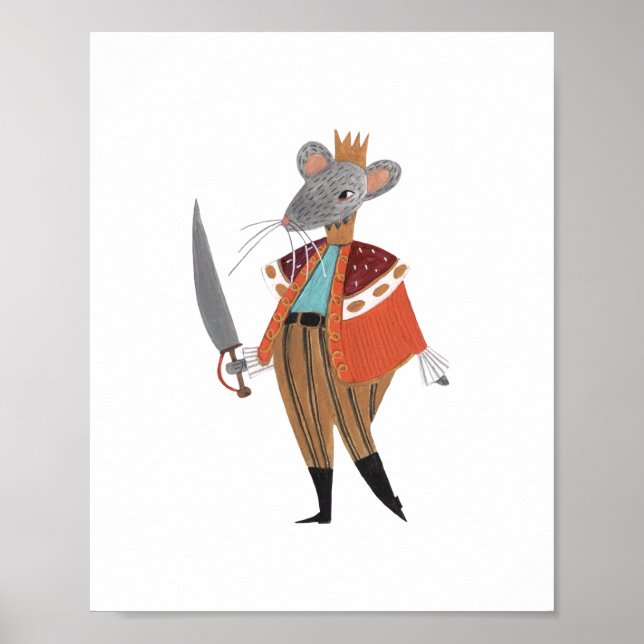 Poster Caráter de balé Nutcracker | Rato Rei (Frente)