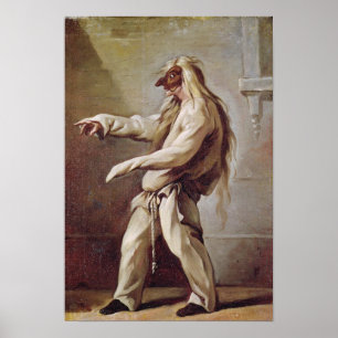 Póster Caráter do dell'Arte de Commedia