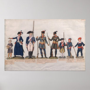 Póster Caráteres da Revolução Francesa
