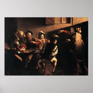 Póster Caravaggio A Chamada Do Santo Matthew