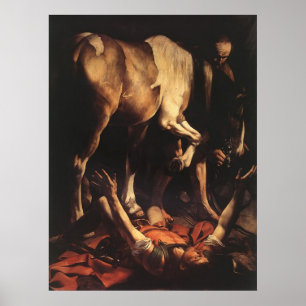 Poster Caravaggio a conversão a Damasco