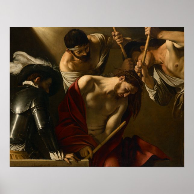 Póster Caravaggio - A Corda com Espinhos (Frente)