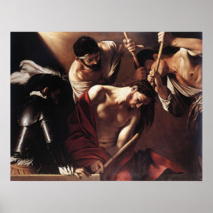 Póster Caravaggio a coroação com espinhos