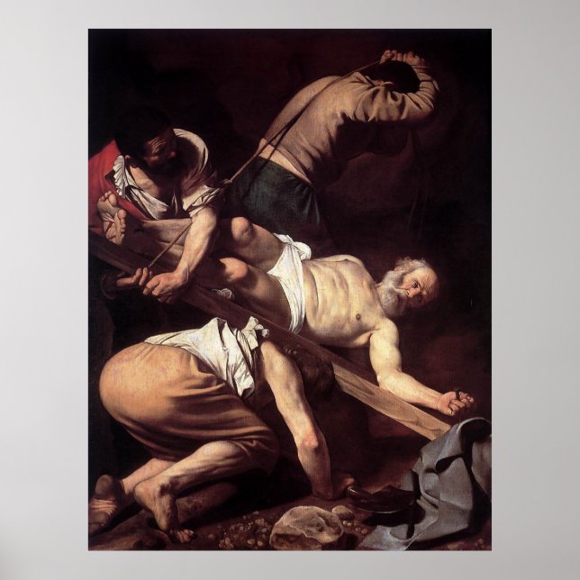 Póster Caravaggio A Crucificação Do Santo Peter (Frente)