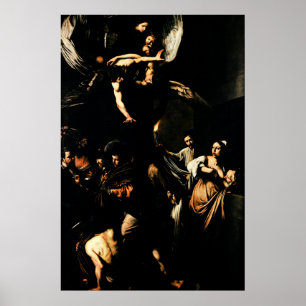 Poster Caravaggio: As Sete Obras do Compaixão
