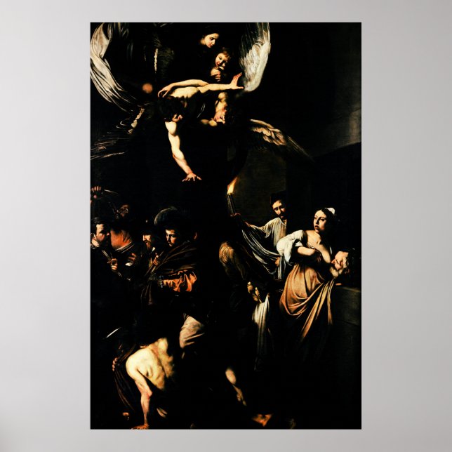 Poster Caravaggio: As Sete Obras do Compaixão (Frente)