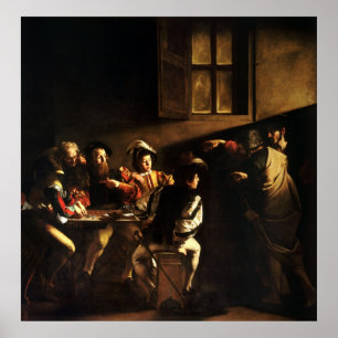 Poster Caravaggio Calling of Santo Matthew