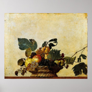 Poster Caravaggio - Cesto Da Fruta 1596