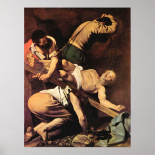 Póster Caravaggio-Crucificação de St Paul