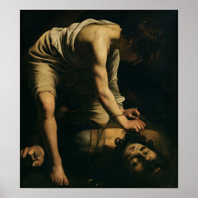 Poster Caravaggio - Davi e Golias (Frente)