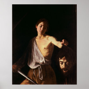 Poster Caravaggio - David Com O Chefe De Golias 1610