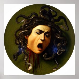 Poster Caravaggio - Medusa 1597