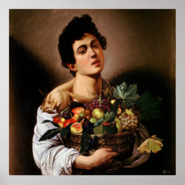 Poster Caravaggio - Menino com uma Cesta de Frutas (1593)