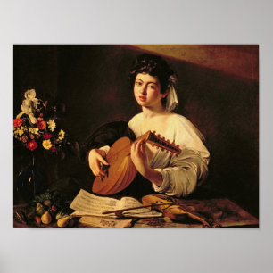 Poster Caravaggio - O Jogador Lute