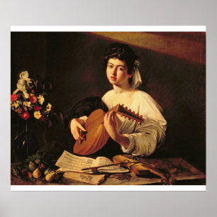 Poster Caravaggio - O Jogador Lute