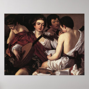 Póster Caravaggio Os Músicos