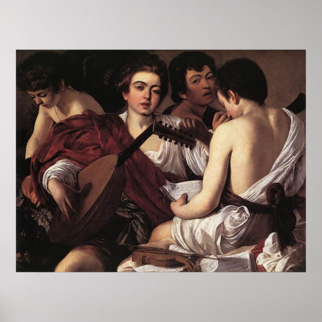 Póster Caravaggio Os Músicos (Frente)
