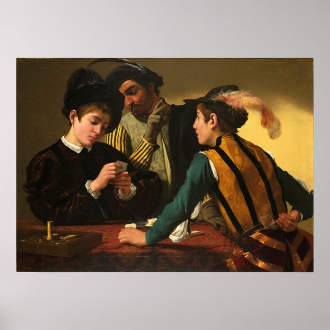 Poster Caravaggio - Os Trapaceiros (Frente)