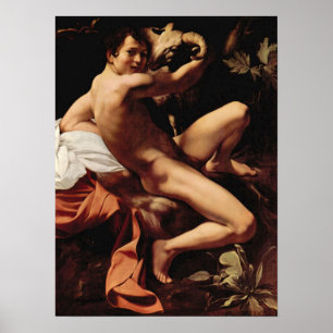 Póster Caravaggio-Rua. John The Baptist