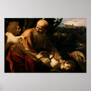 Poster Caravaggio - Sacrifício de Isaac