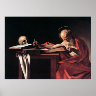 Póster Caravaggio St Jerome
