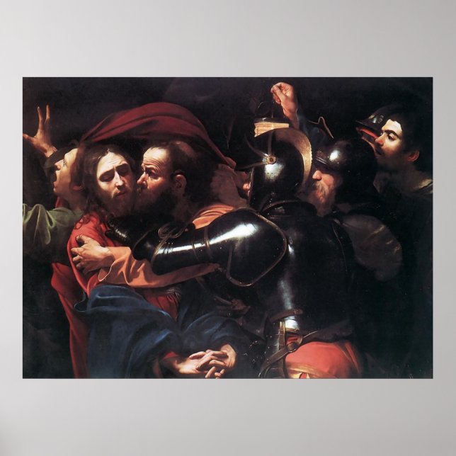 Póster Caravaggio Tomando Cristo (Frente)