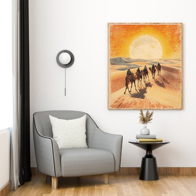 Poster Caravan Trails – Vintage Moroccan Desert  (Criador carregado)