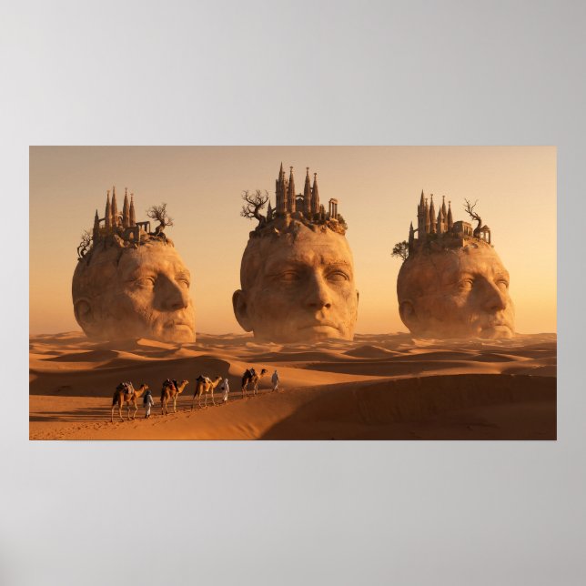 Poster Caravana de Almas Perdidas no Deserto de Seda (Frente)
