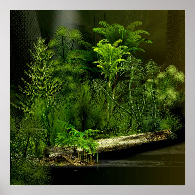 Póster carbo floresta profunda 2 (Frente)